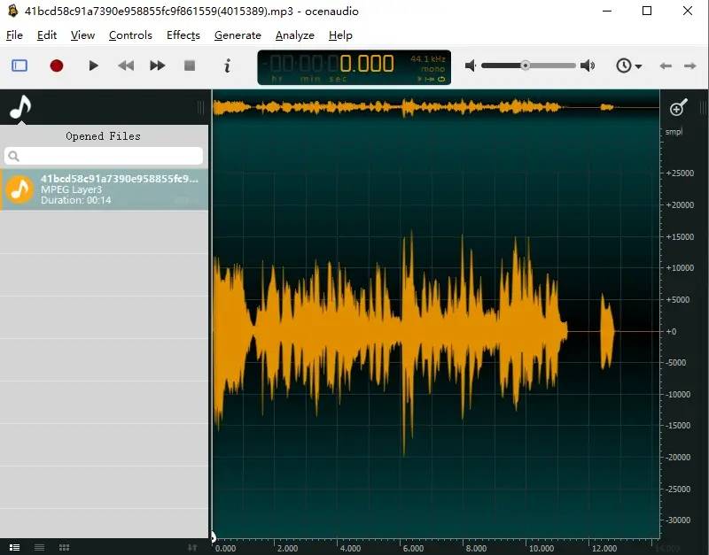 Ocenaudio(录音和音频编辑软件) v3.15.1 中文绿色版