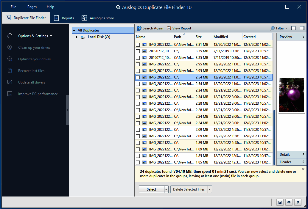 重复文件查找删除软件 | Auslogics Duplicate File Finder v11.0.1.1 绿色版