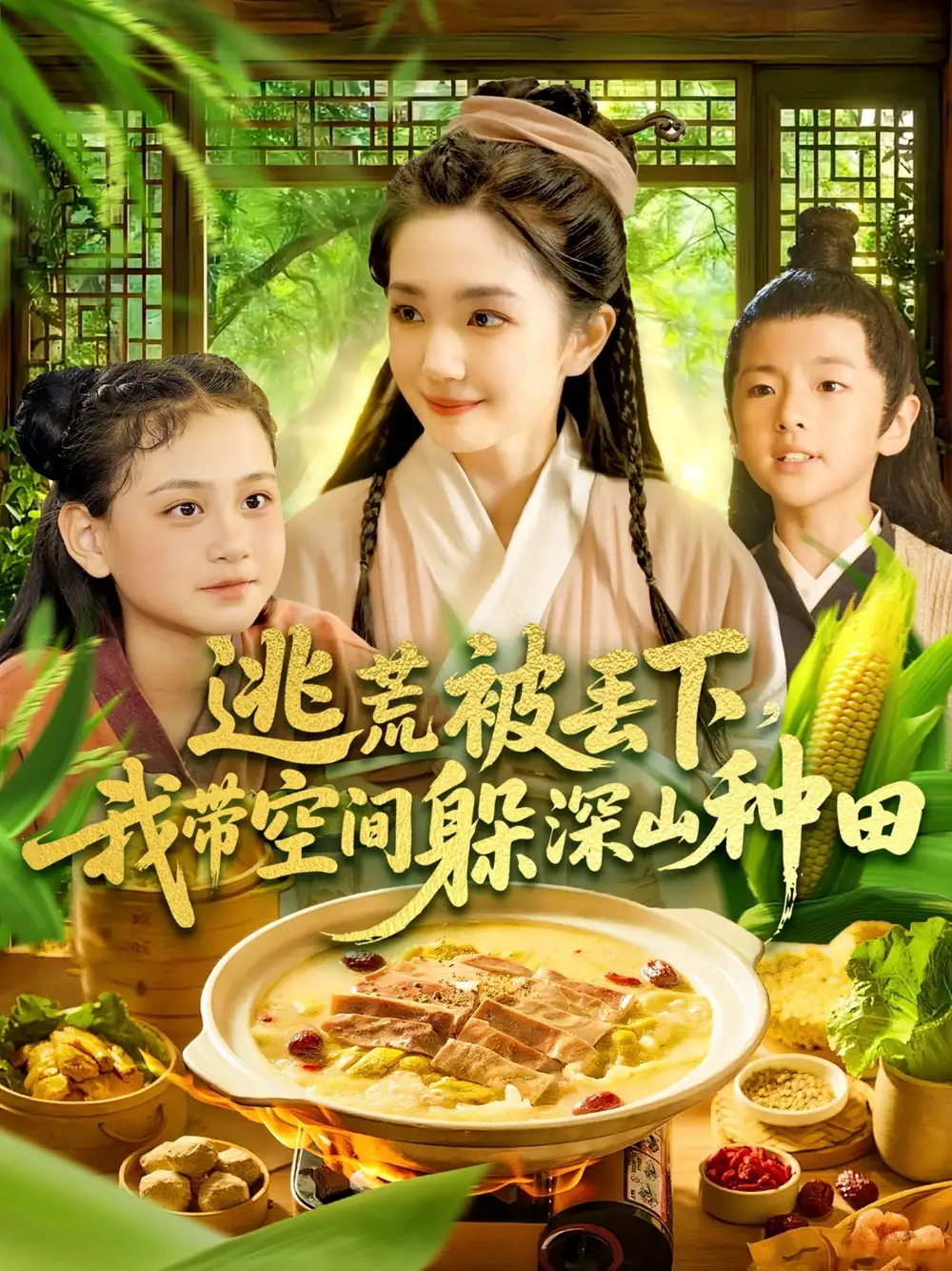 《逃荒被丢下我带空间躲深山种田(96集)乔舒婍&贾浩男》短剧全集免费在线观看