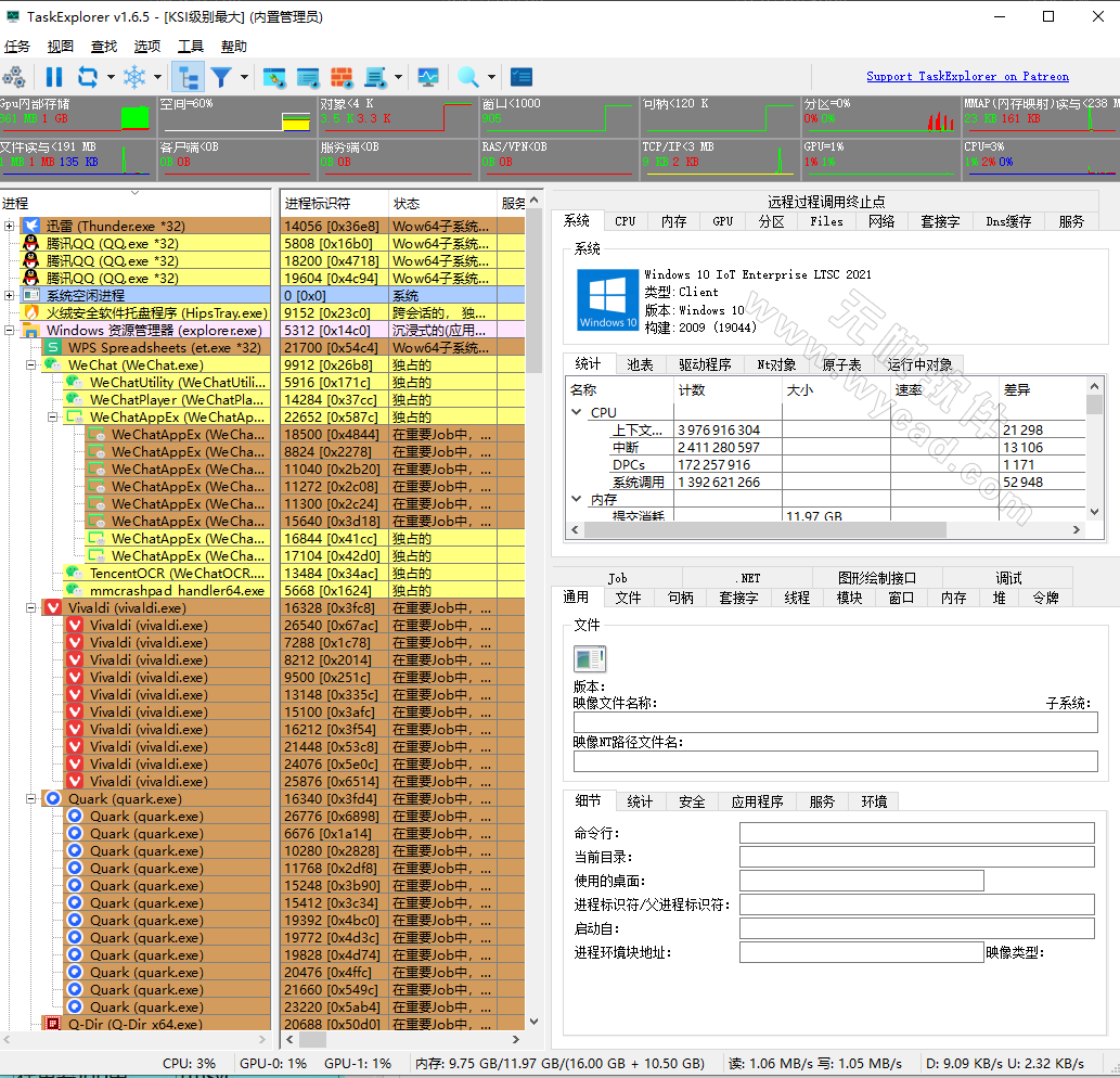 Task Explorer(高级进程管理工具) v1.6.5 中文绿色版