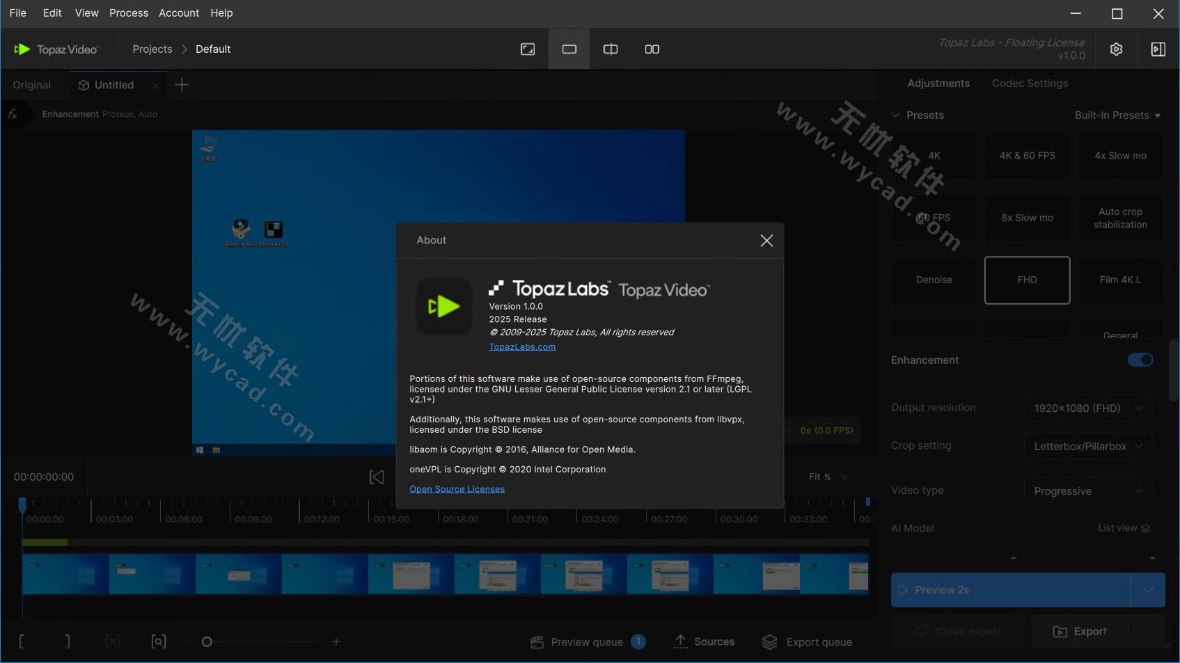 AI视频修复软件 | Topaz Video v1.0.0 直装破解版