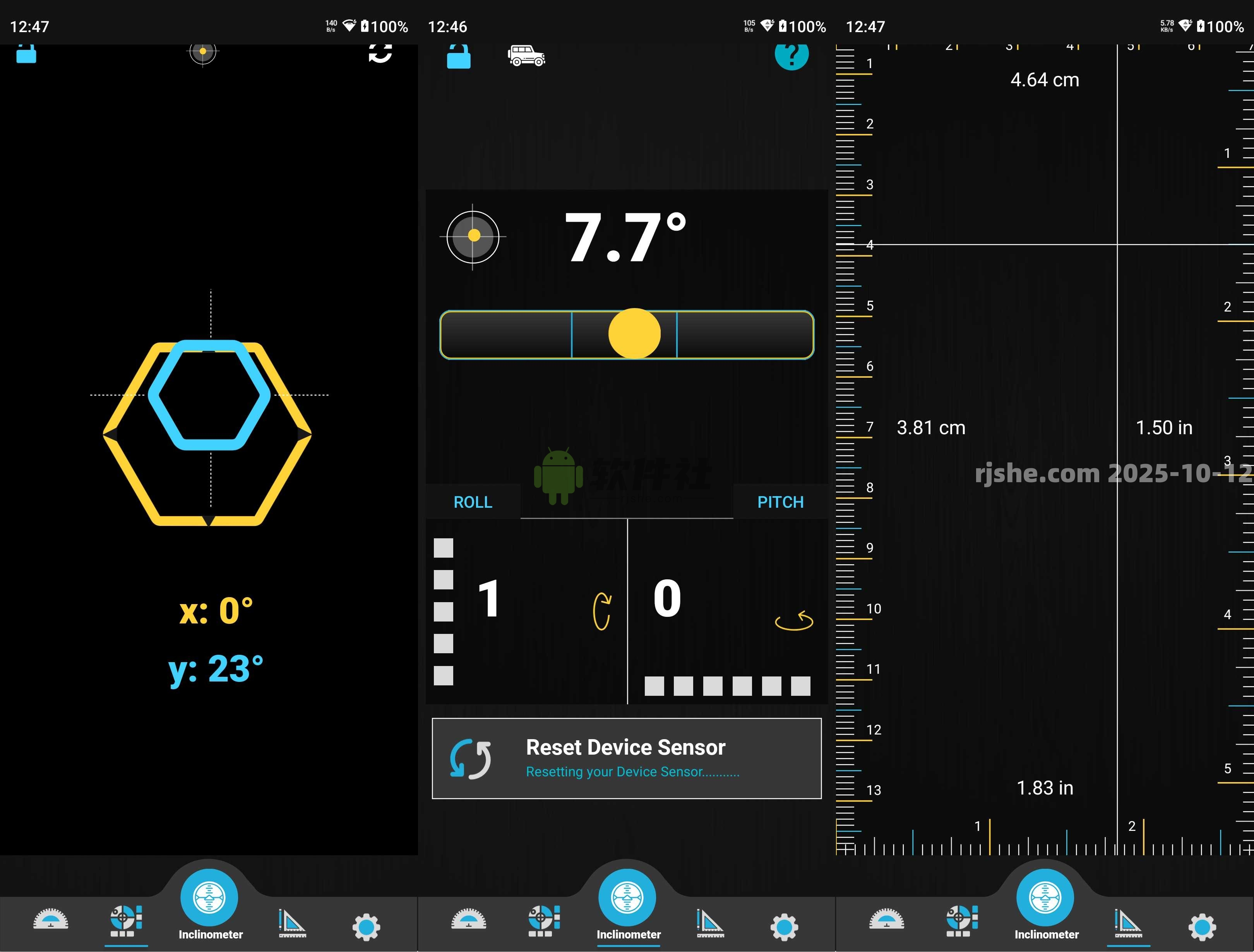 倾斜仪 - Inclinometer &  Bubble Level v3.0 解锁高级版