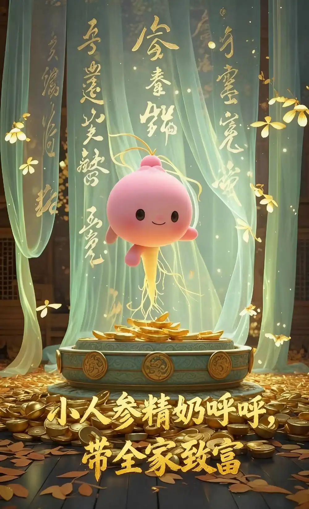 《小人参精奶呼呼带全家暴富(58集)》短剧全集免费在线观看
