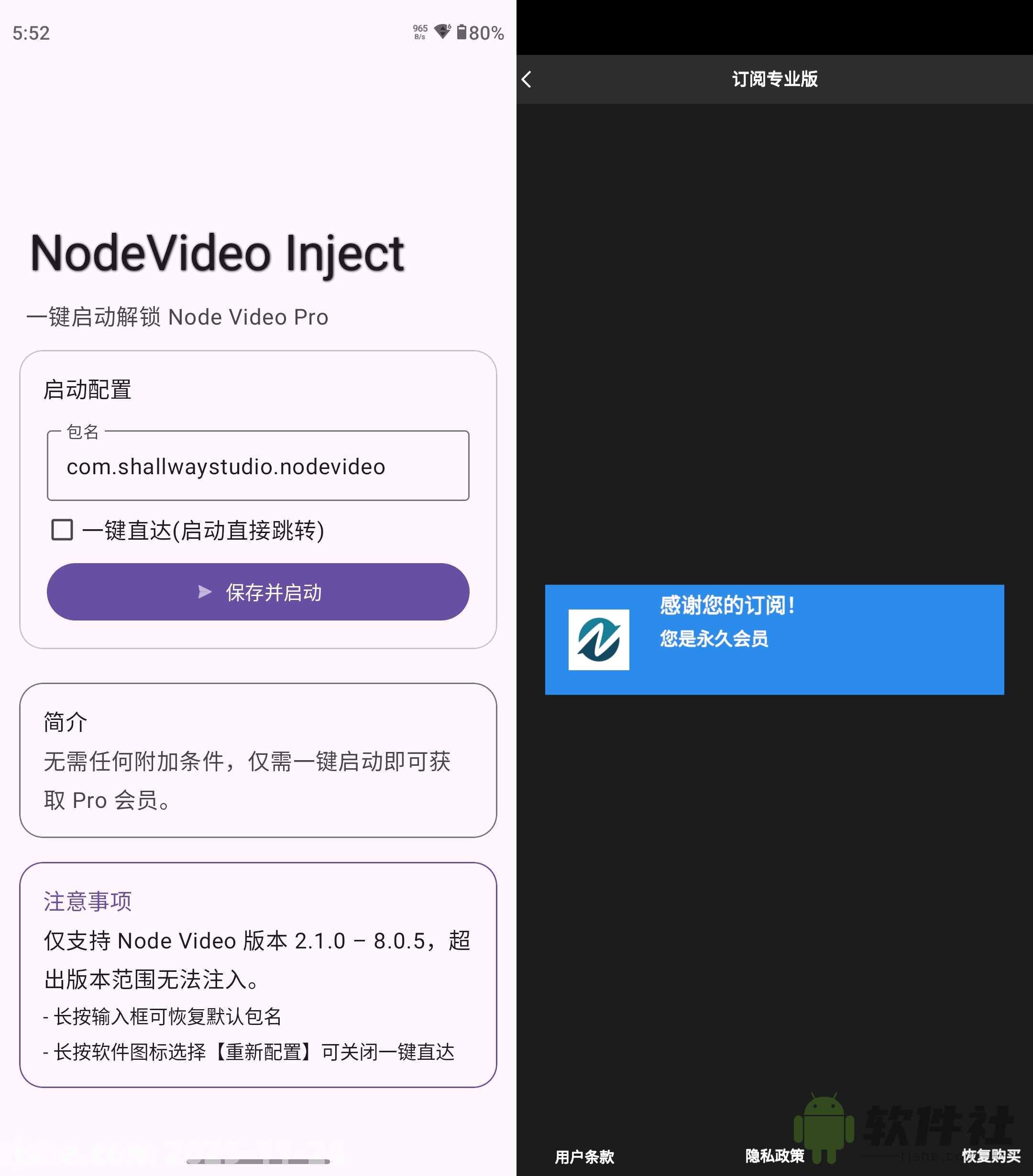 NodeInject v1.0.0 NodeVideo会员解锁工具