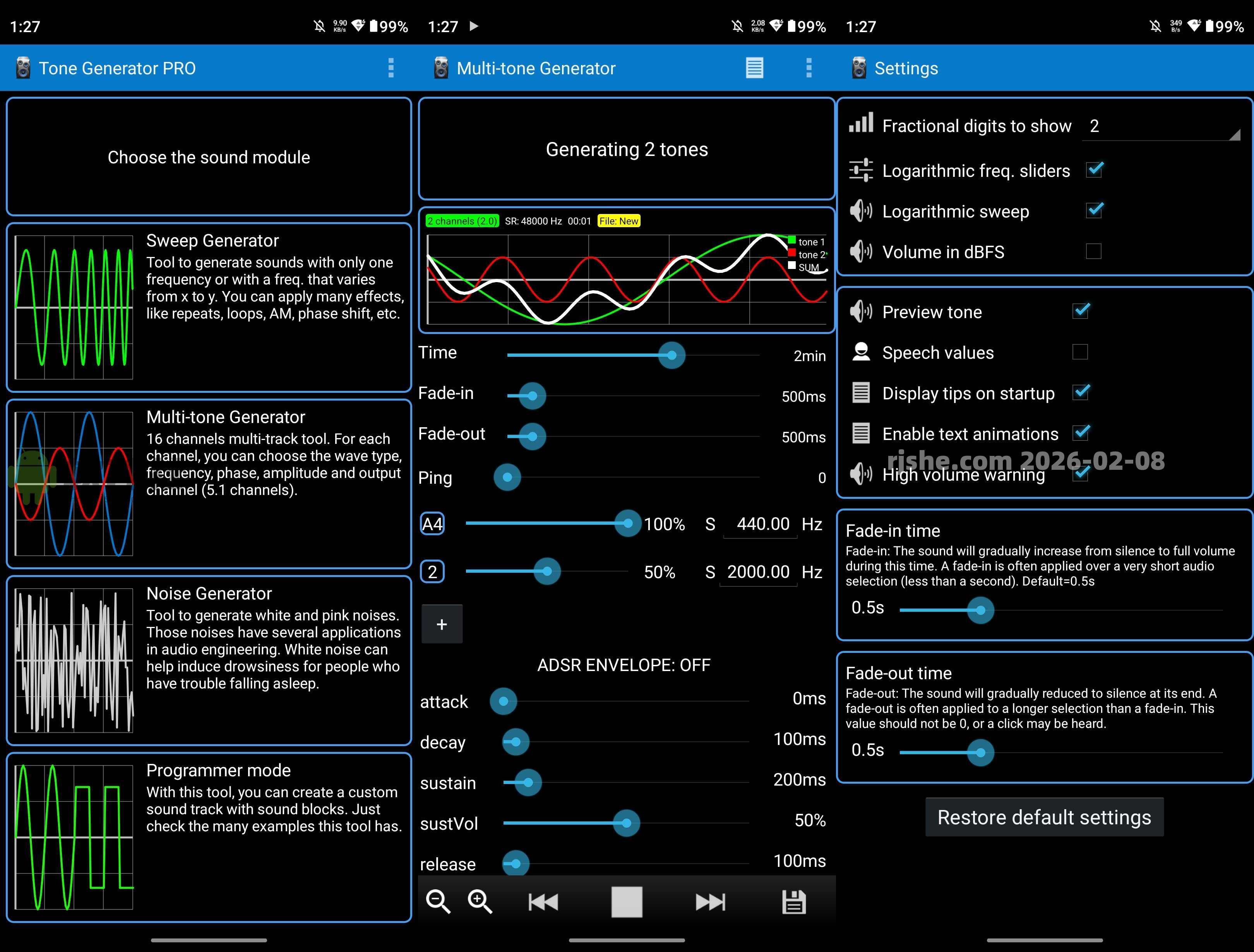 Tone Generator v3.97 解锁高级版