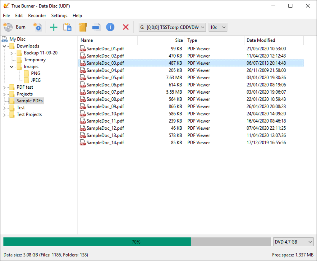 免费光盘刻录软件 | True Burner Pro v10.7 绿色版