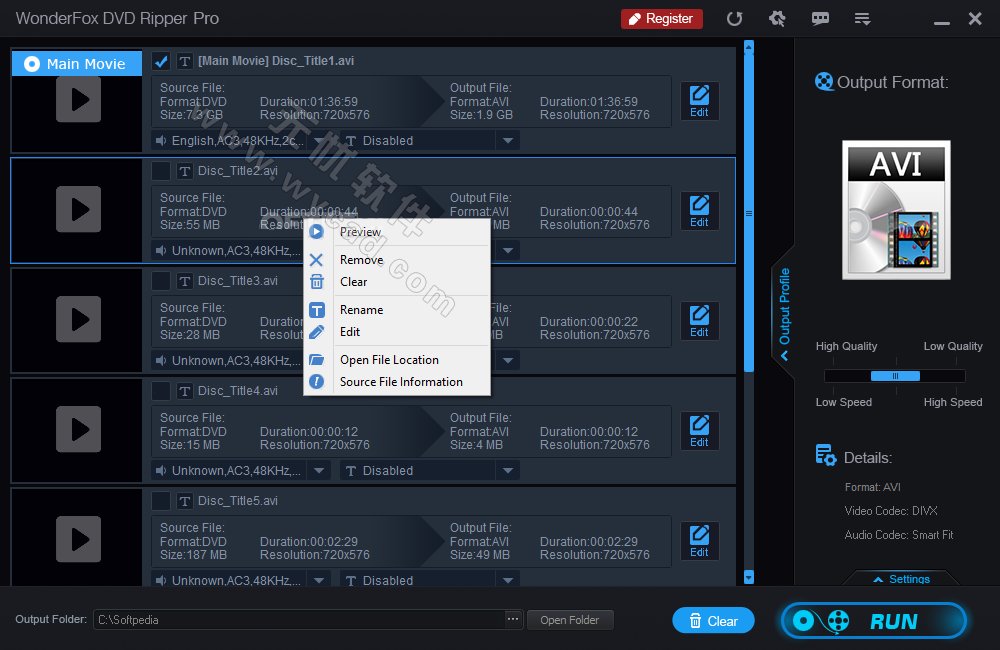WonderFox DVD Ripper(专业DVD转换软件) Pro v24.2 便携版