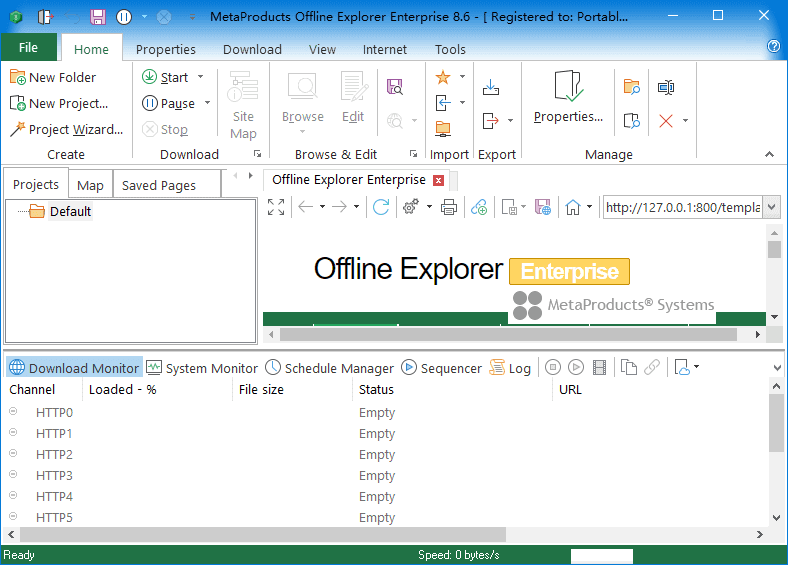 网页离线浏览下载工具 | Offline Explorer Enterprise v8.8.0.5012 绿色便携版