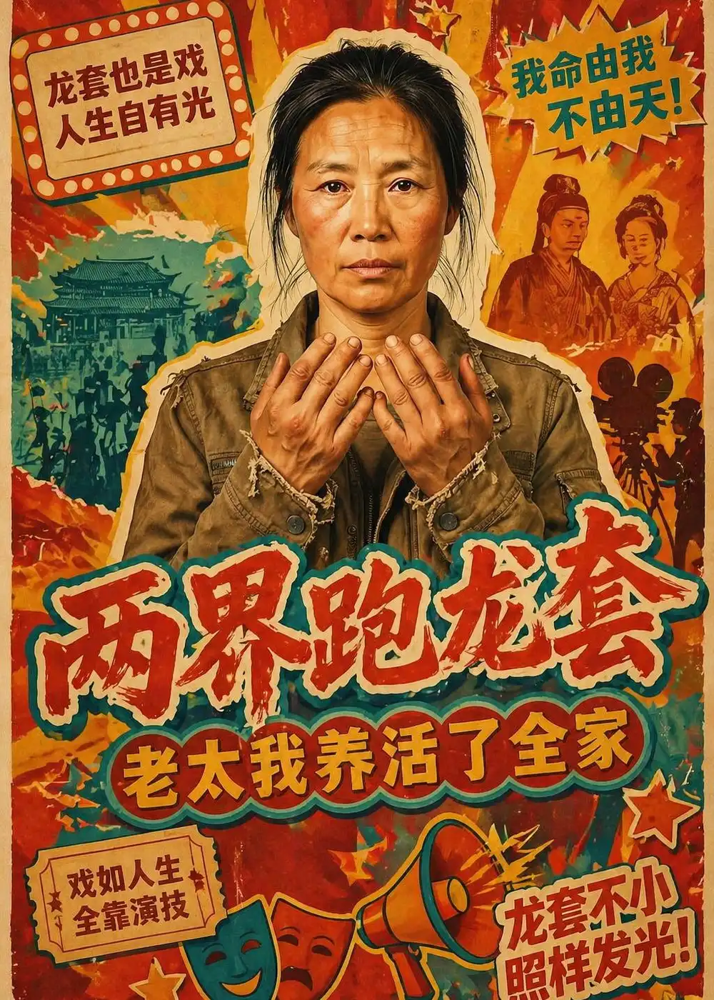 《两界跑龙套老太我养活了全家（80集）Ai短剧》短剧全集免费在线观看-CD网盘社