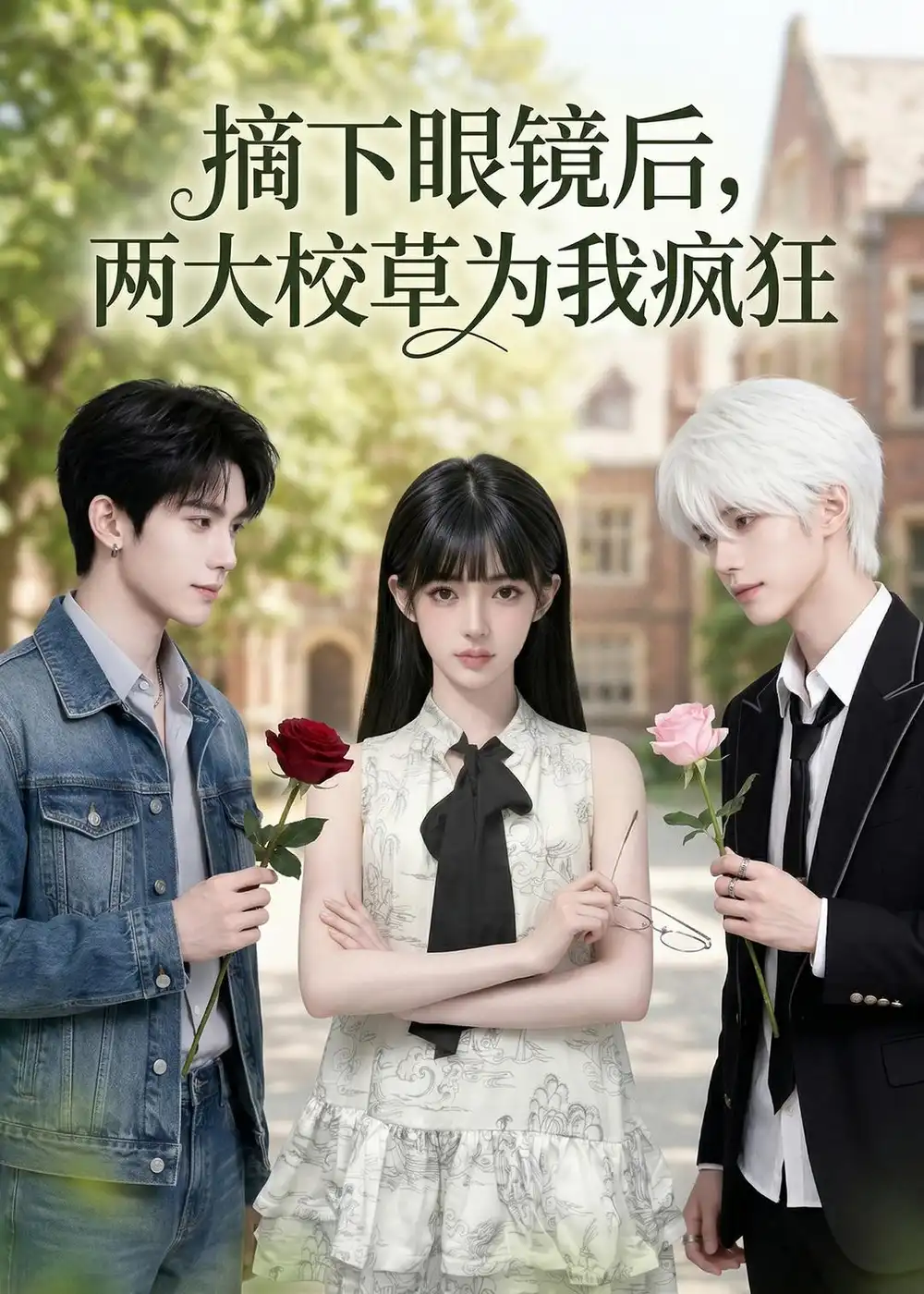 《摘下眼镜后两大校草为我疯狂（100集）AI短剧》短剧全集免费在线观看-CD网盘社
