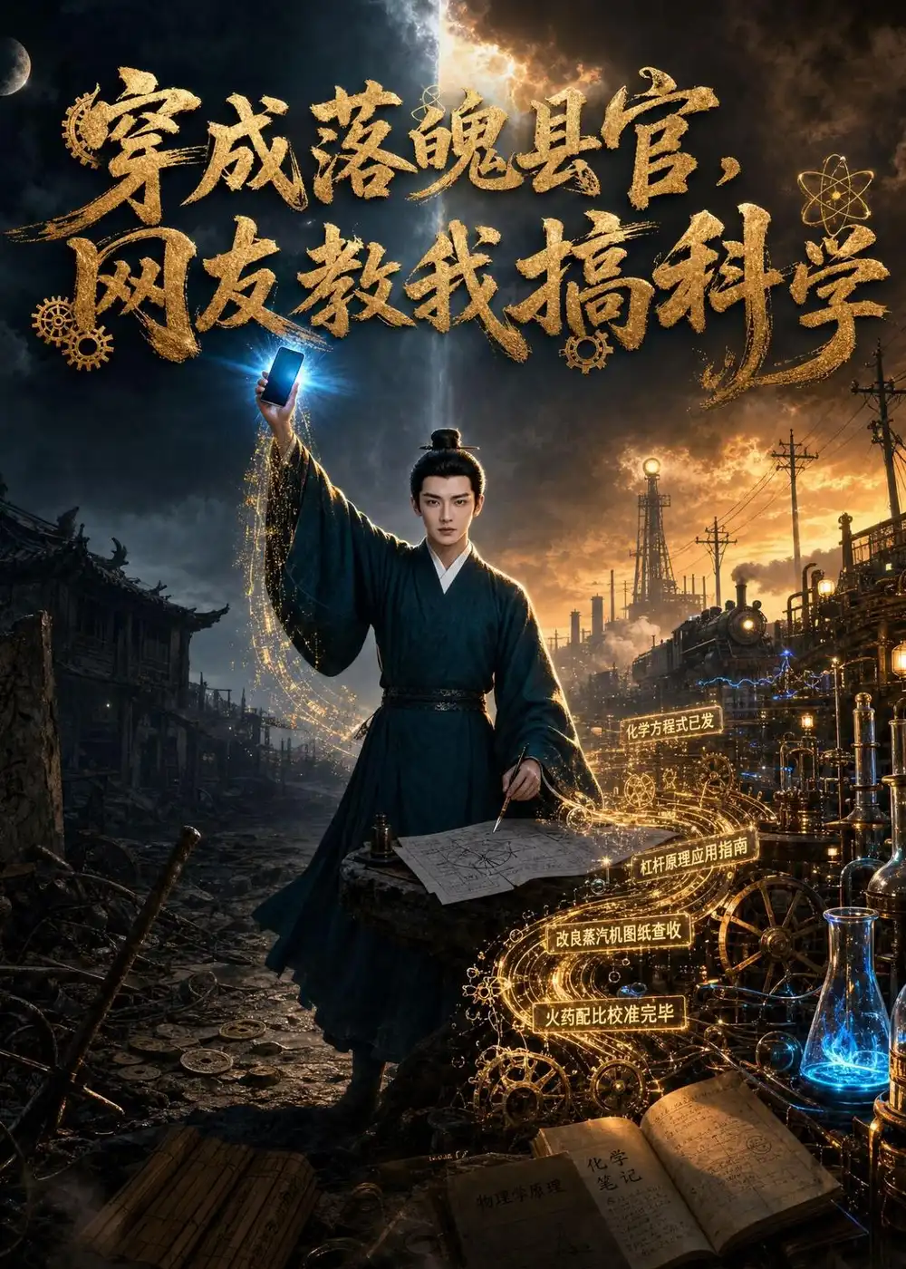 《穿成落魄县官，网友教我搞科学&穿成落魄县官网友教我搞科学（50集）AI短剧 (2026)》短剧全集免费在线观看-CD网盘社