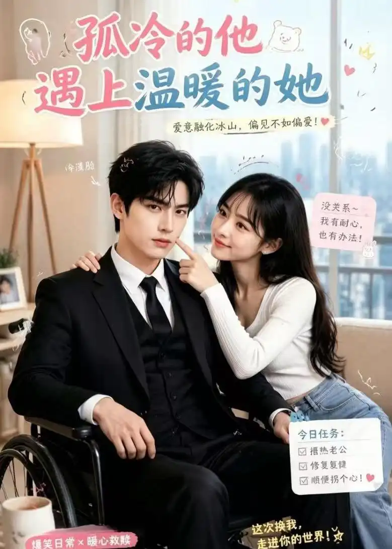 《孤冷的他遇上温暖的她（43集）AI短剧 (2026)》短剧全集免费在线观看-CD网盘社