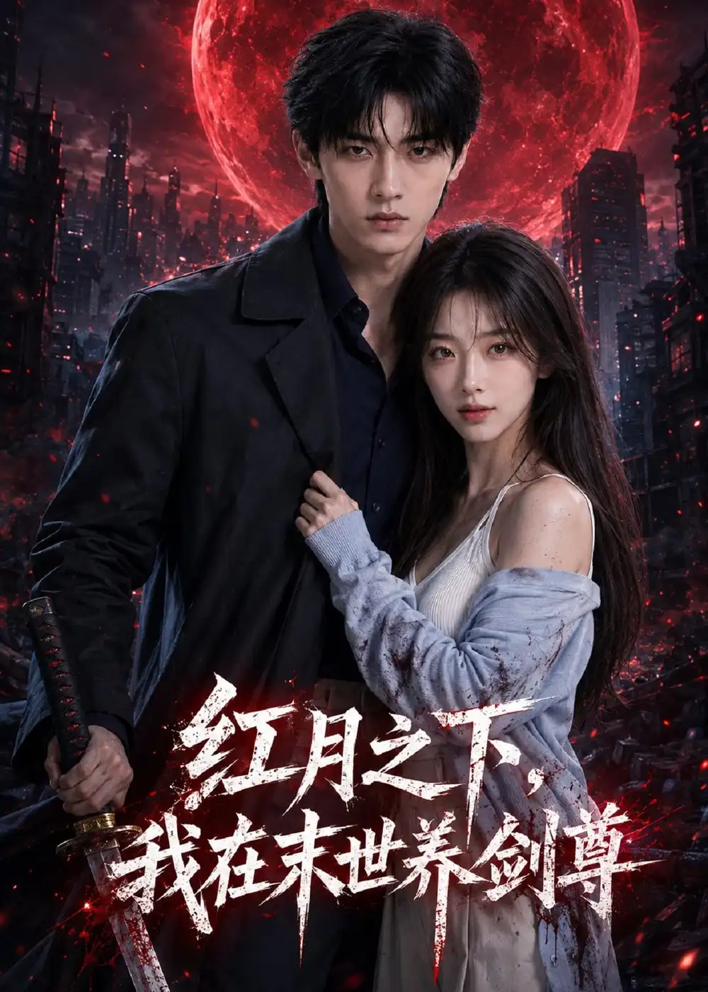 《红月之下，我在末世养剑尊&红月之下我在末世养剑尊（55集）AI短剧 (2026)》短剧全集免费在线观看-CD网盘社