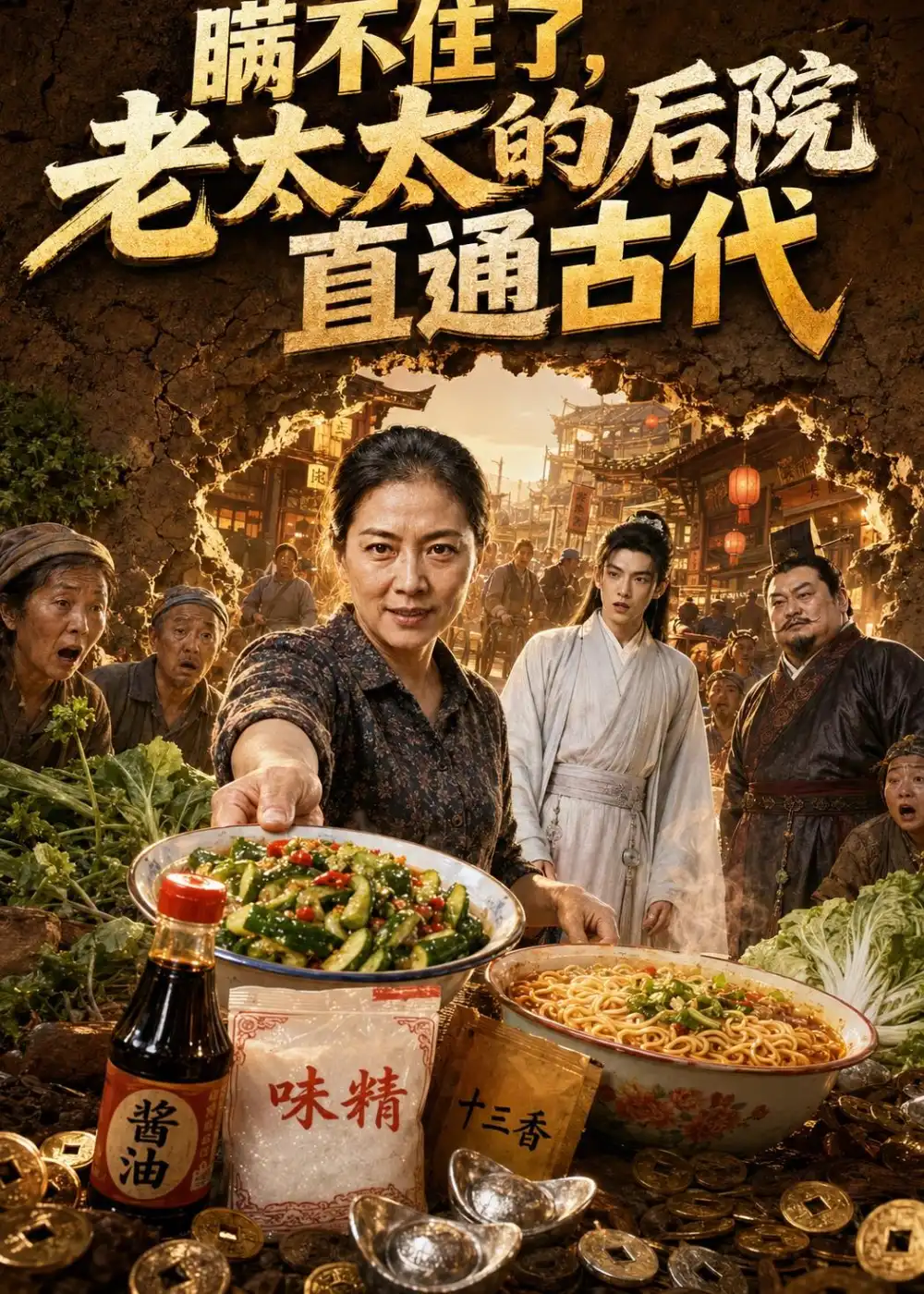《瞒不住了，老太太的后院直通古代&瞒不住了老太太的后院直通古代（60集）AI短剧 (2026)》短剧全集免费在线观看-CD网盘社