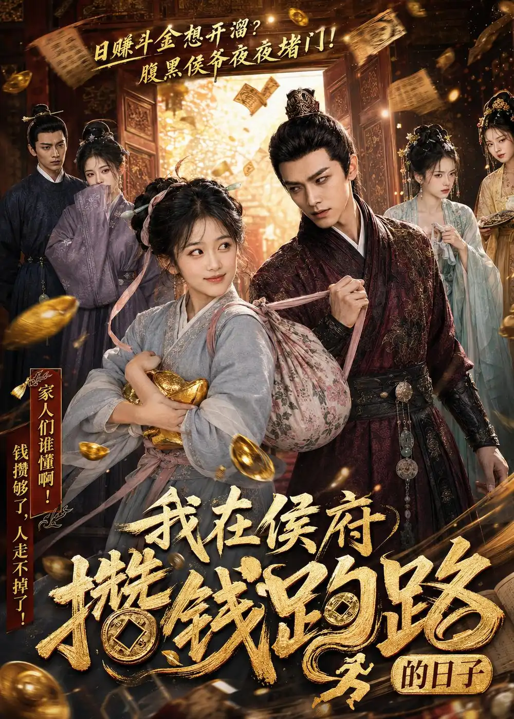 《我在侯府攒钱跑路的日子（54集）AI短剧 (2026)》短剧全集免费在线观看