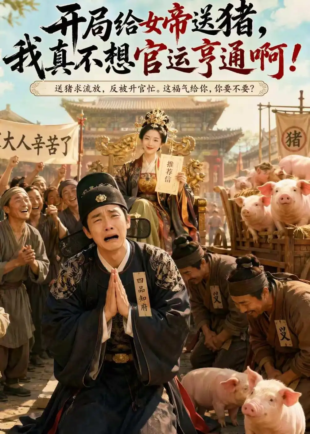《开局给女帝送猪，我真不想官运亨通啊&开局给女帝送猪我真不想官运亨通啊（60集）AI短剧 (2026)》短剧全集免费在线观看-CD网盘社