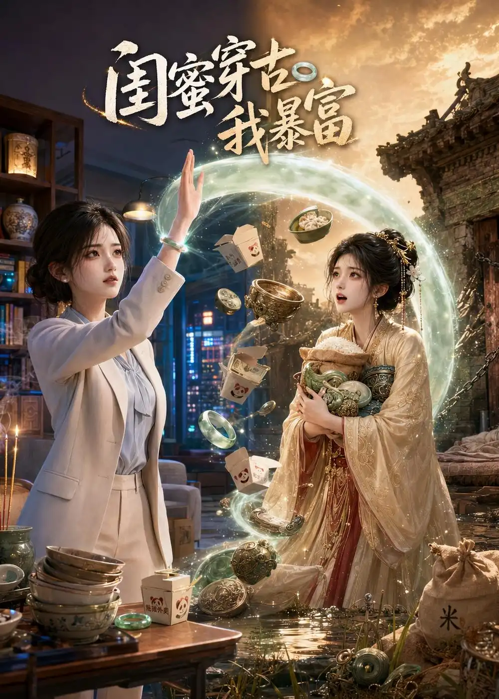 《闺蜜穿古我暴富（34集）AI短剧 (2026)》短剧全集免费在线观看-CD网盘社