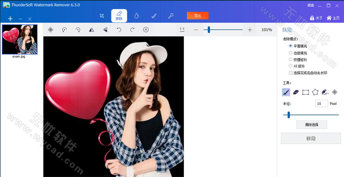 图片去水印工具 | ThunderSoft Watermark Remover v6.3.0 中文安装版及绿色版