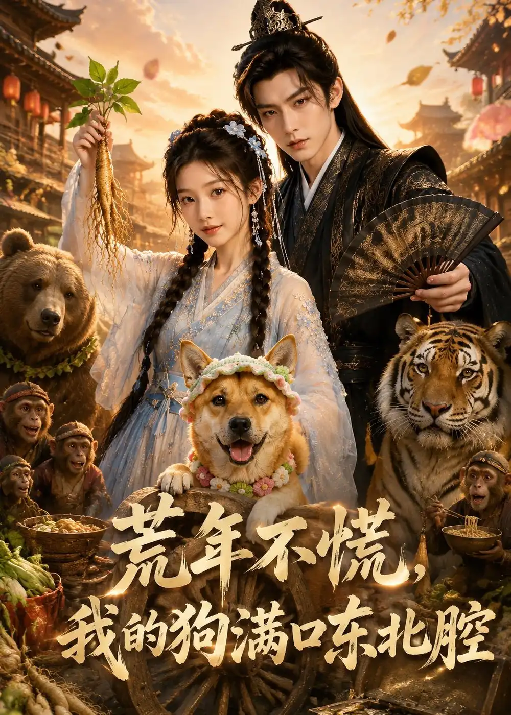 《荒年不慌，我的狗满口东北腔&荒年不慌我的狗满口东北腔（50集）AI短剧 (2026)》短剧全集免费在线观看-CD网盘社