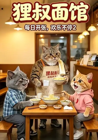 《狸叔面馆：每日开张，欢乐不停2&狸叔面馆每日开张欢乐不停2（20集）AI短剧》短剧全集免费在线观看-布伊影视网