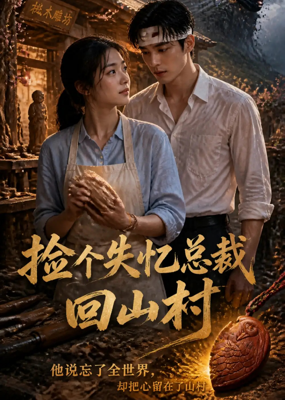 捡个失忆总裁回山村（14集）AI短剧全集免费在线观看 - 第一搜
