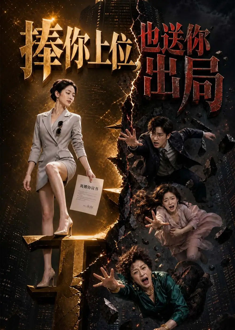 《捧你上位，也送你出局&捧你上位也送你出局（56集）AI短剧》短剧全集免费在线观看