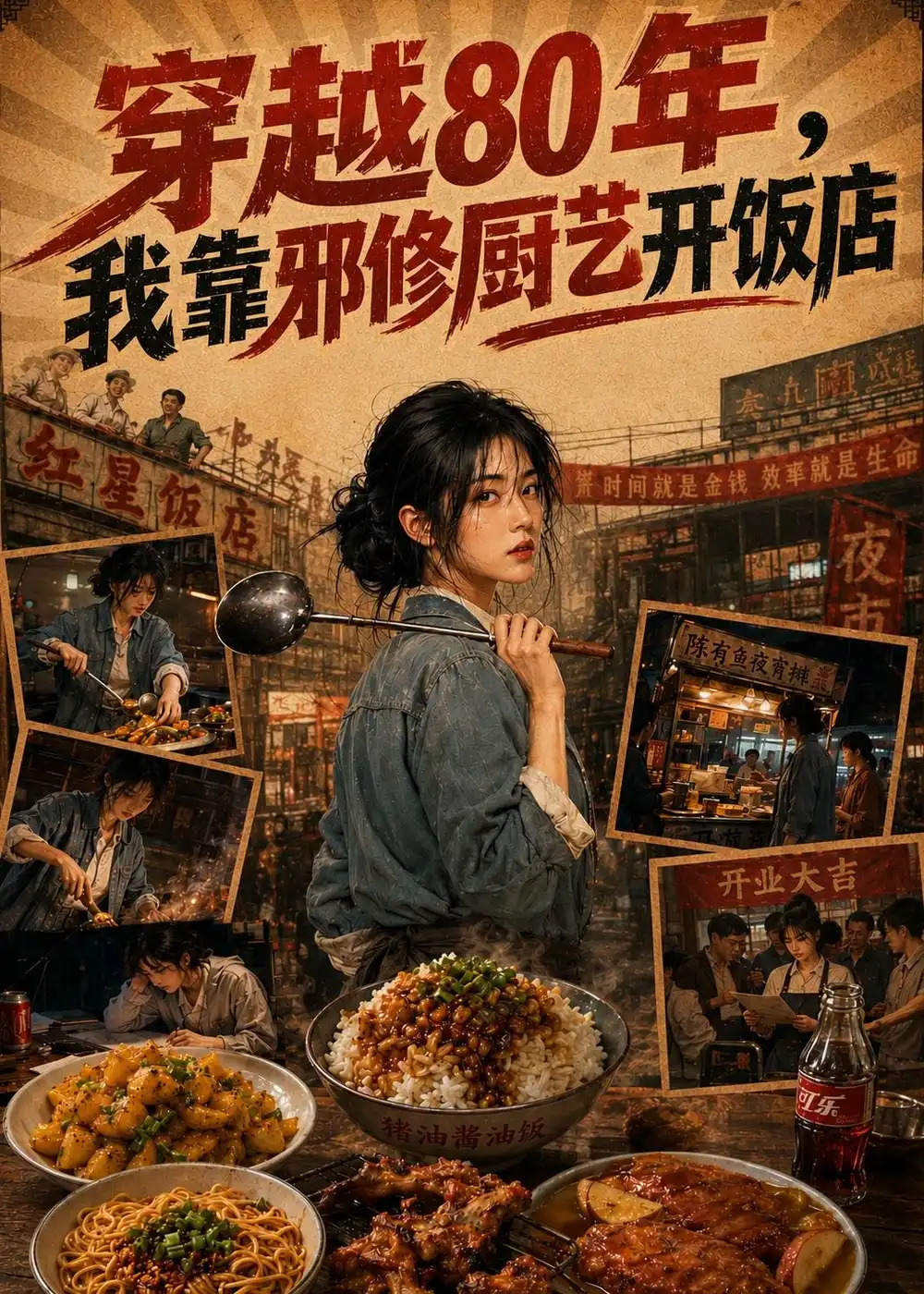 《穿越80年我靠邪修厨艺开饭店（46集）AI短剧》短剧全集免费在线观看-CD网盘社