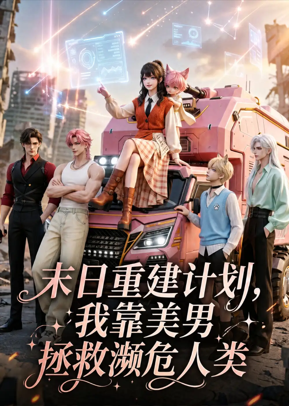 《末日重建计划，我靠美男拯救濒危人类&末日重建计划我靠美男拯救濒危人类（60集）AI短剧》短剧全集免费在线观看-布伊影视网