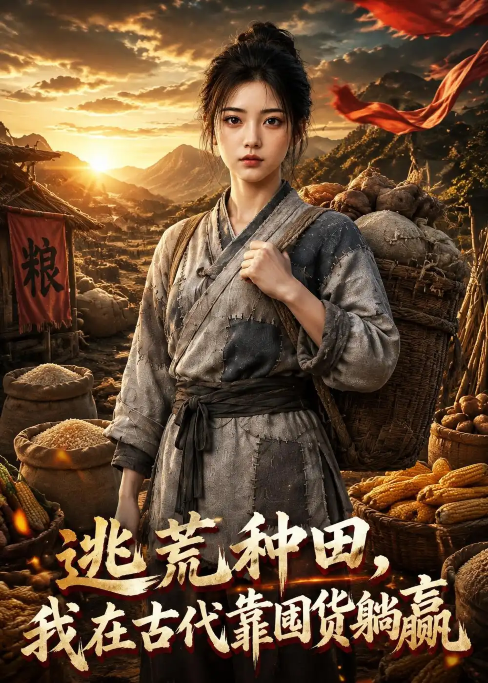 《逃荒种田，我在古代靠囤货躺赢&逃荒种田我在古代靠囤货躺赢（112集）AI短剧 (2026)》短剧全集免费在线观看-CD网盘社