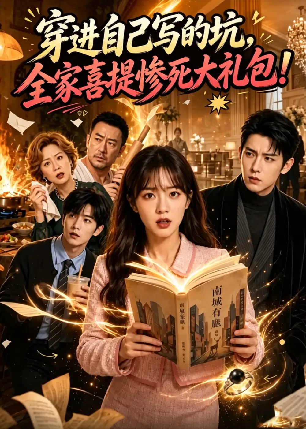 穿进自己写的坑，全家喜提惨死大礼包！&穿进自己写的坑全家喜提惨死大礼包（3集）AI短剧全集免费在线观看 - 第一搜