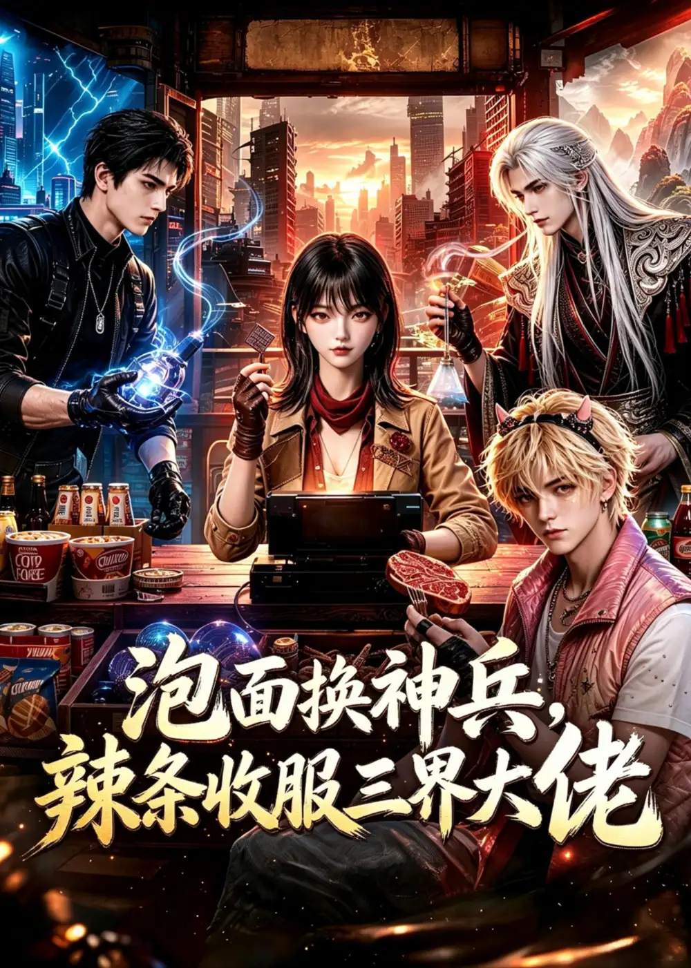 《泡面换神兵，辣条收服三界大佬&泡面换神兵辣条收服三界大佬（60集） AI短剧》短剧全集免费在线观看-CD网盘社