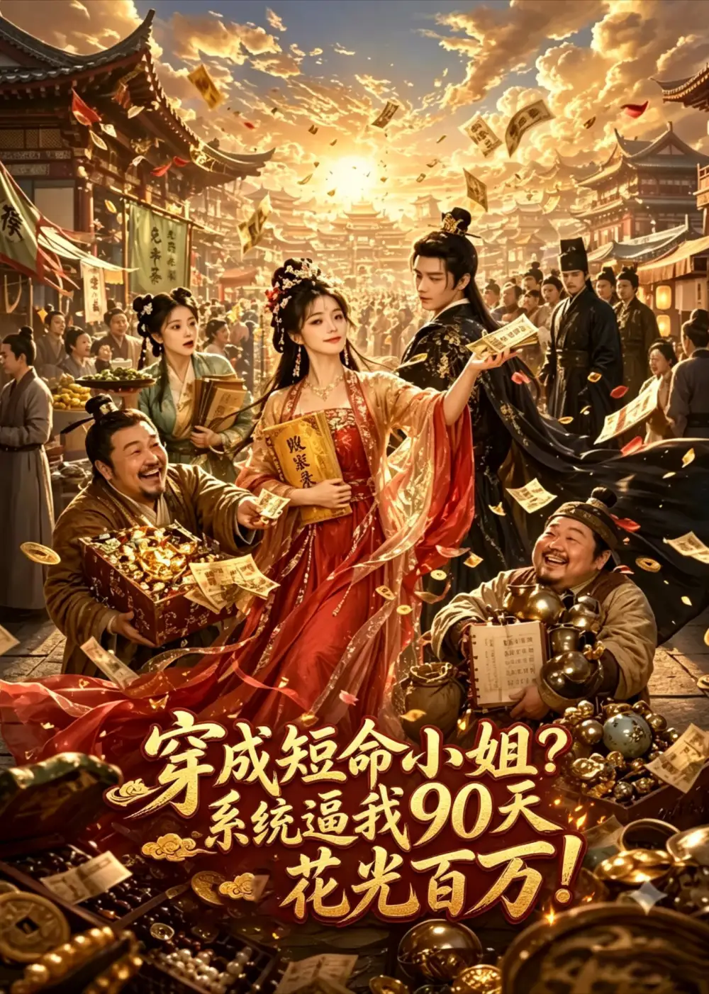 《穿成短命小姐？系统逼我90天花光百万！&穿成短命小姐系统逼我90天花光百万（3集）AI短剧》短剧全集免费在线观看-布伊影视网