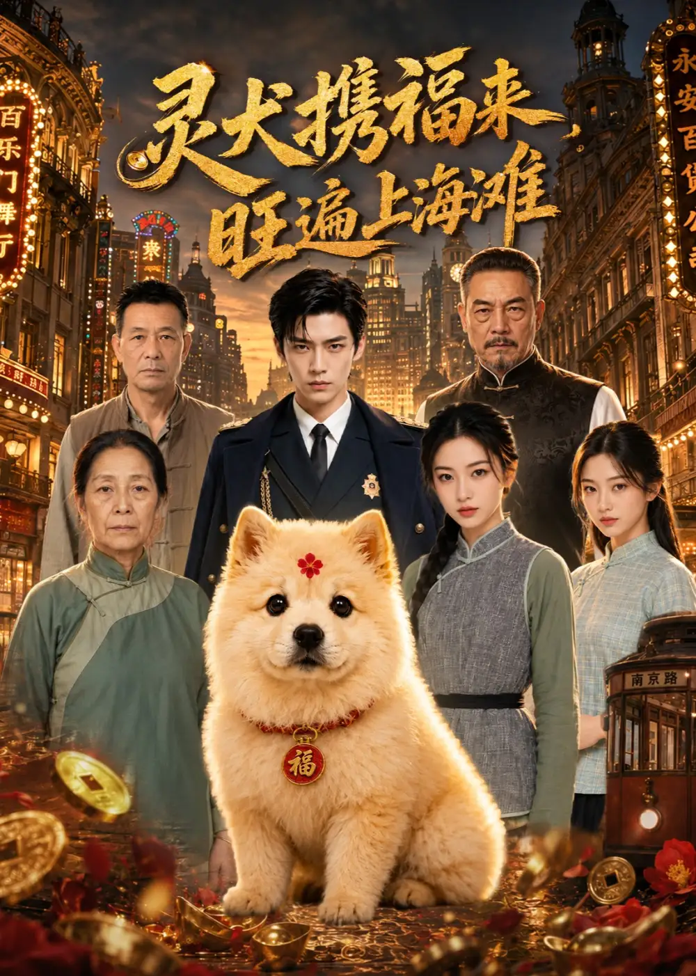 《灵犬携福来，旺遍上海滩&灵犬携福来旺遍上海滩（80集） AI短剧》短剧全集免费在线观看-CD网盘社