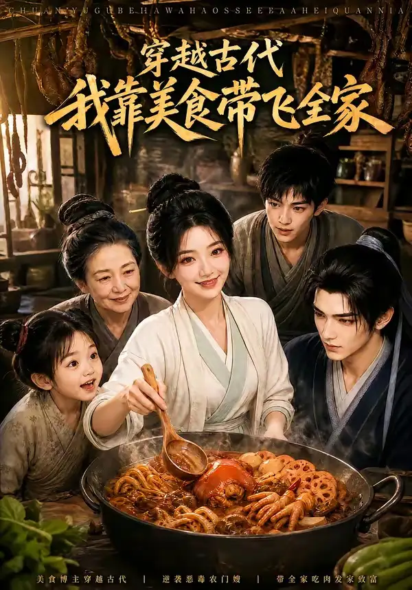《穿越古代，我靠美食带飞全家&穿越古代我靠美食带飞全家（100集）AI短剧》短剧全集免费在线观看-CD网盘社