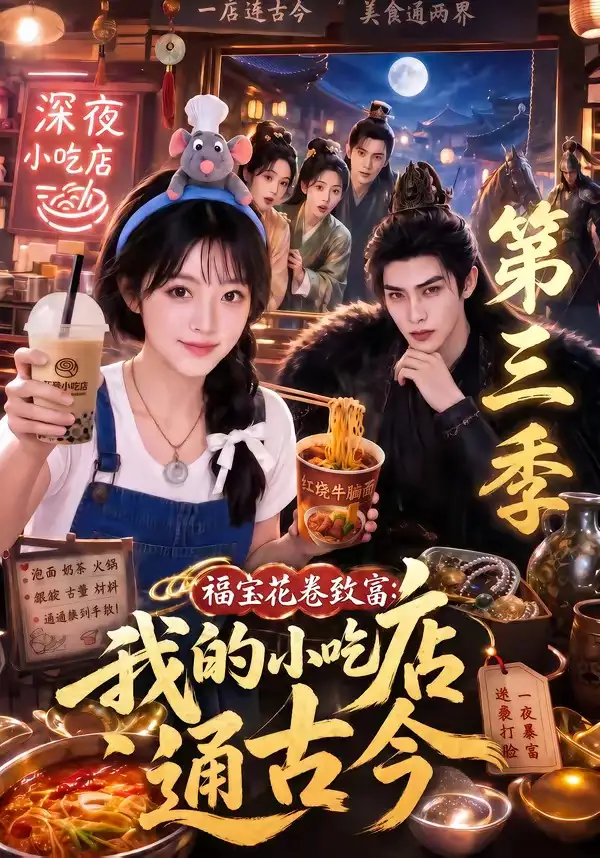 《福宝花卷致富：我的小吃店通古今第三季&福宝花卷致富我的小吃店通古今第三季（245集） AI短剧》短剧全集免费在线观看-CD网盘社