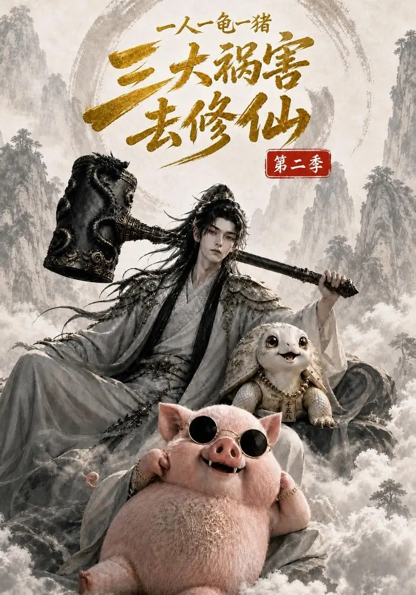 《一人一龟一猪，三大祸害去修仙第二季&一人一龟一猪三大祸害去修仙第二季（61集）AI短剧》短剧全集免费在线观看