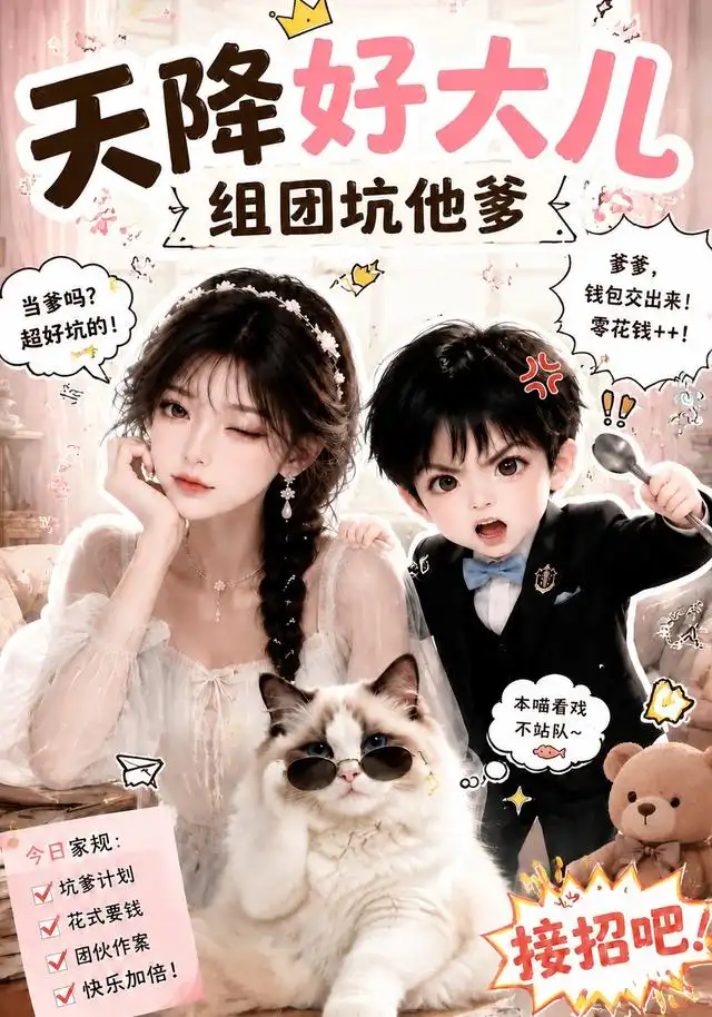 《天降好大儿，组团坑他爹&天降好大儿组团坑他爹（61集）AI短剧》短剧全集免费在线观看