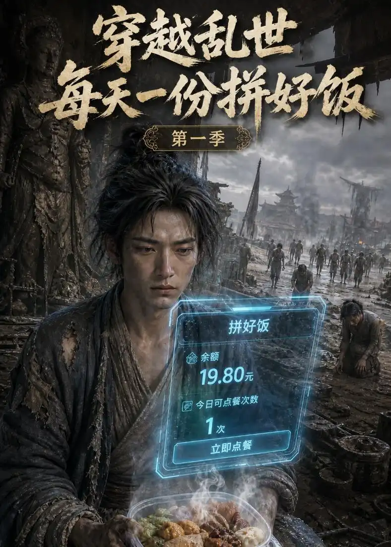 《穿越乱世每天一份拼好饭第一季（395集）AI短剧》短剧全集免费在线观看