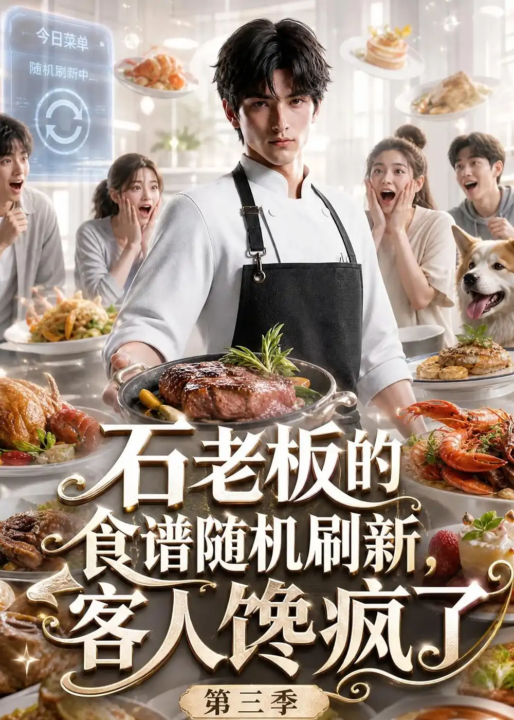 《石老板的食谱随机刷新，客人馋疯了第三季&石老板的食谱随机刷新客人馋疯了第三季（110集）AI短剧》短剧全集免费在线观看