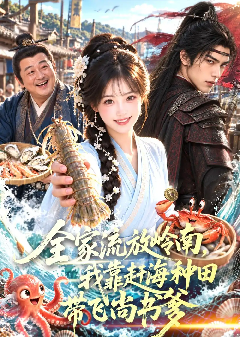 《全家流放岭南，我靠赶海种田带飞尚书爹&全家流放岭南我靠赶海种田带飞尚书爹（80集）AI短剧》短剧全集免费在线观看-CD网盘社