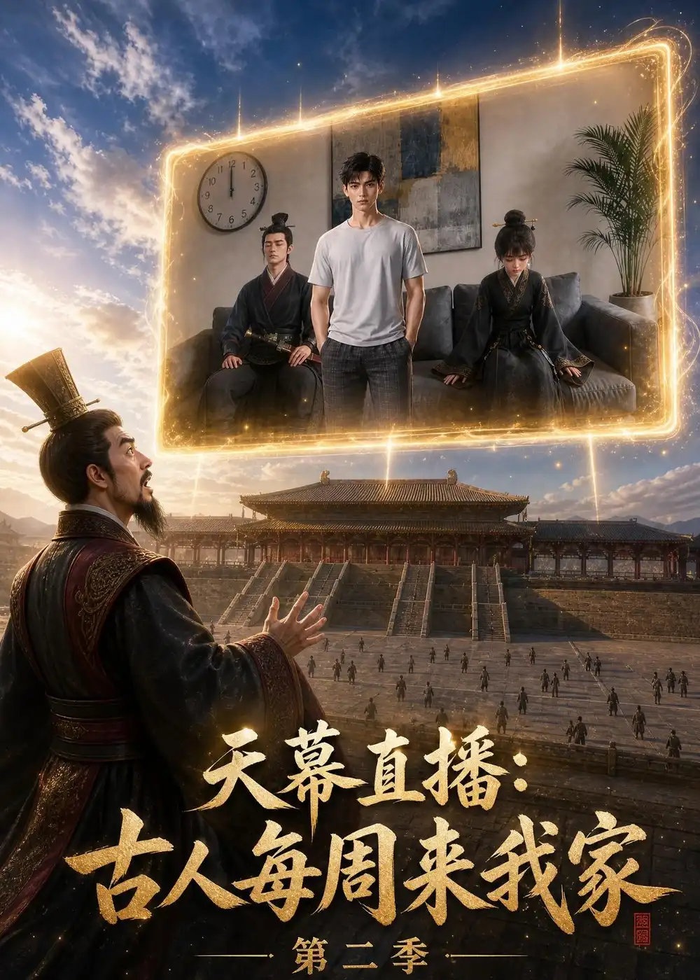 《天幕直播:古人每周来我家第二季&天幕直播古人每周来我家第二季(168集)AI短剧》短剧全集免费在线观看-CD网盘社