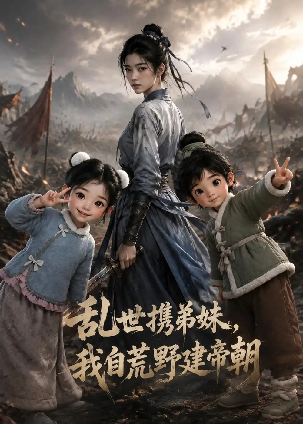 乱世携弟妹，我自荒野建帝朝&乱世携弟妹我自荒野建帝朝（129集）AI短剧全集免费在线观看 - 第一搜