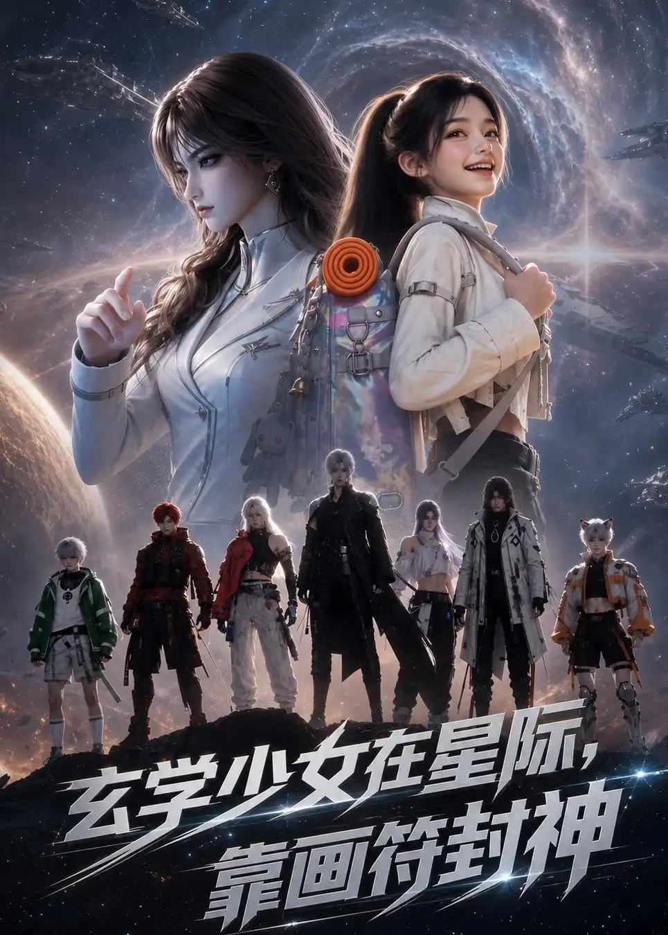 《玄学少女在星际，靠画符封神&玄学少女在星际靠画符封神（84集）AI短剧》短剧全集免费在线观看-CD网盘社