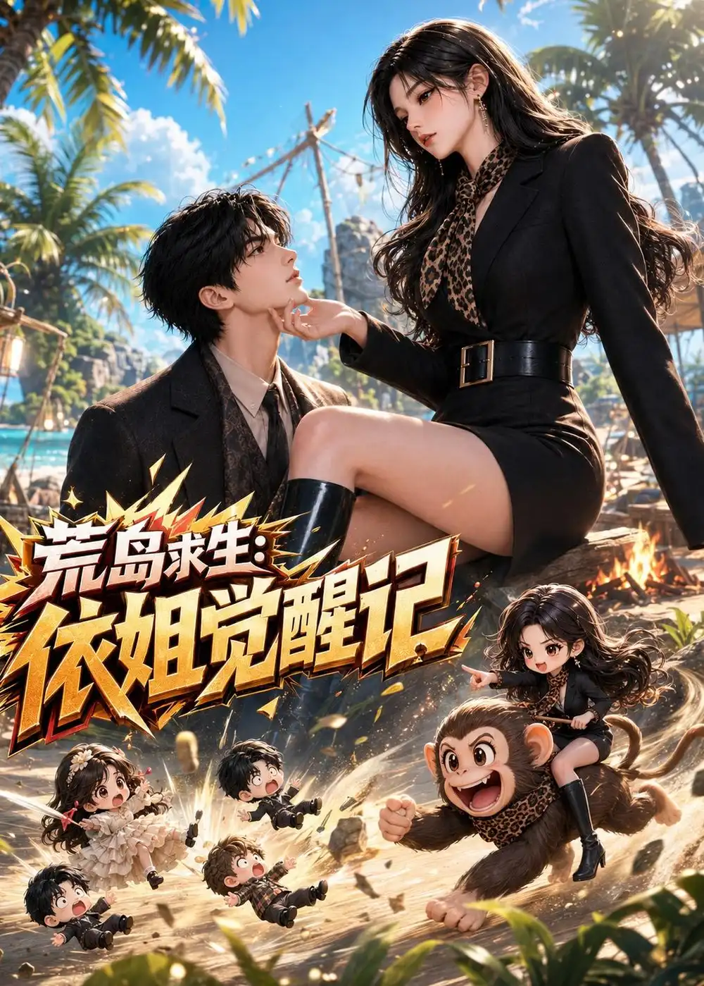 《荒岛求生：依姐觉醒记&荒岛求生依姐觉醒记（100集）AI短剧》短剧全集免费在线观看-布伊影视网