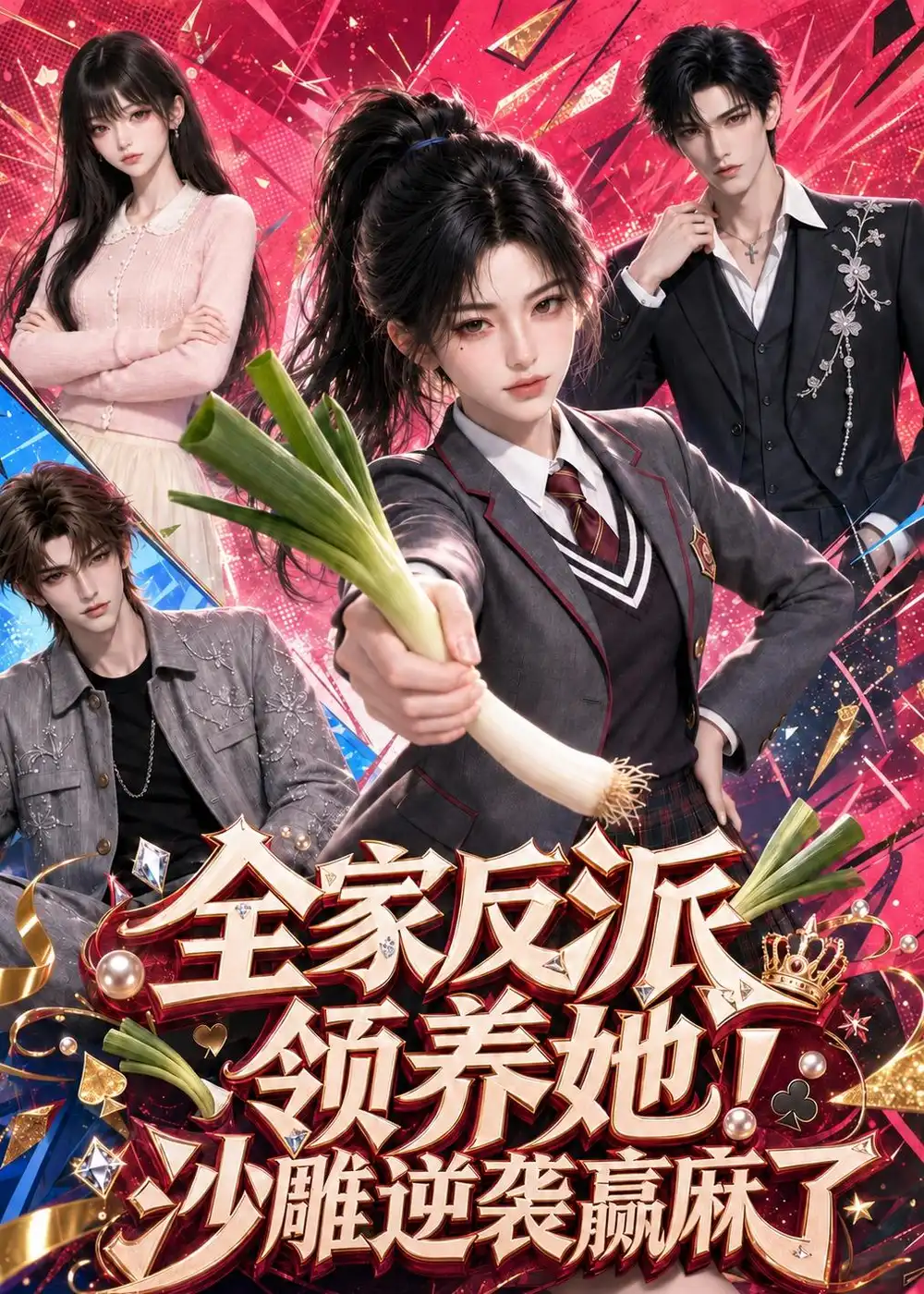 《全家反派领养她！沙雕逆袭赢麻了&全家反派领养她沙雕逆袭赢麻了（211集）AI短剧》短剧全集免费在线观看-CD网盘社