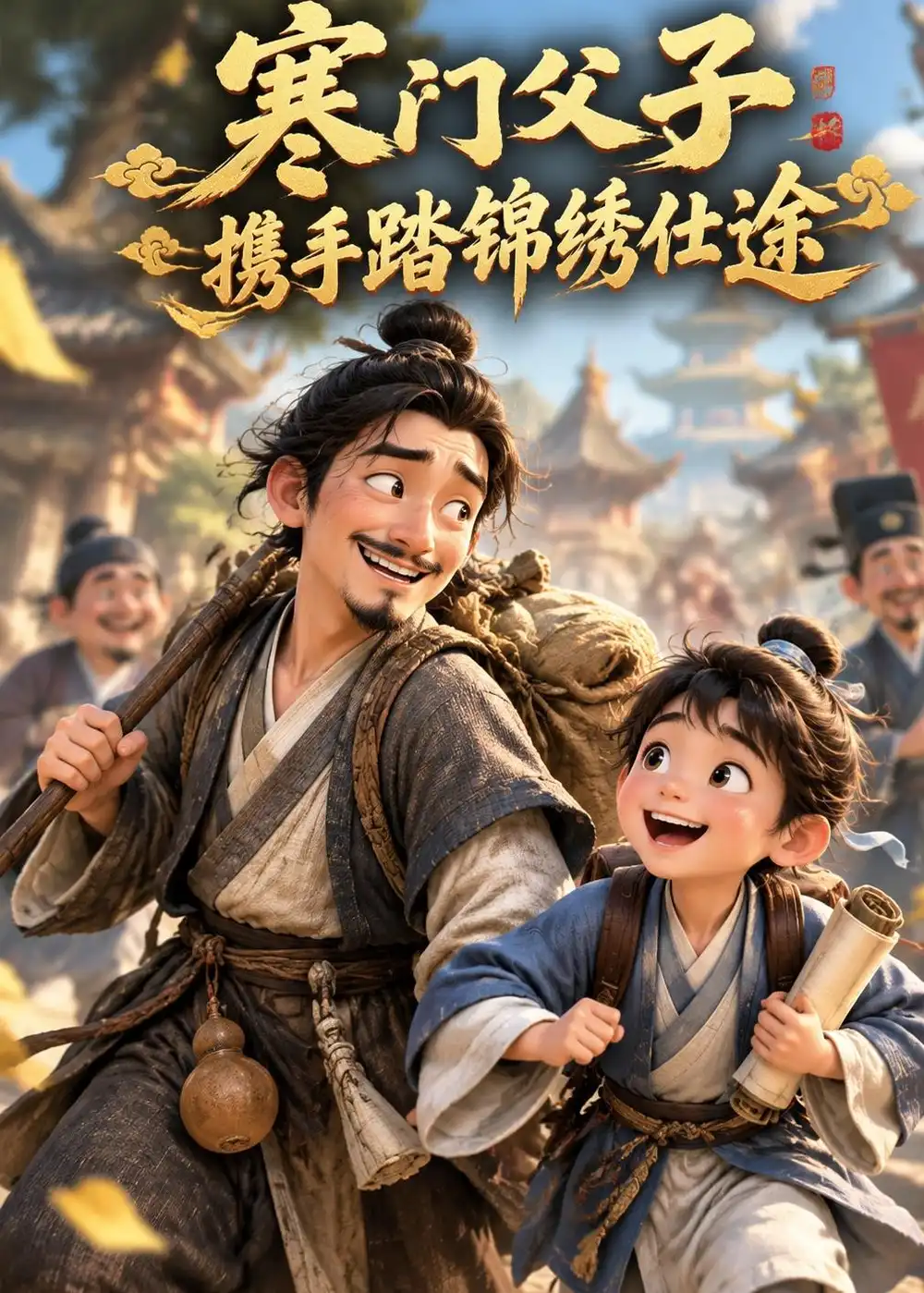 《寒门父子，携手踏锦绣仕途第一季&寒门父子携手踏锦绣仕途第一季（213集）AI短剧》短剧全集免费在线观看-CD网盘社