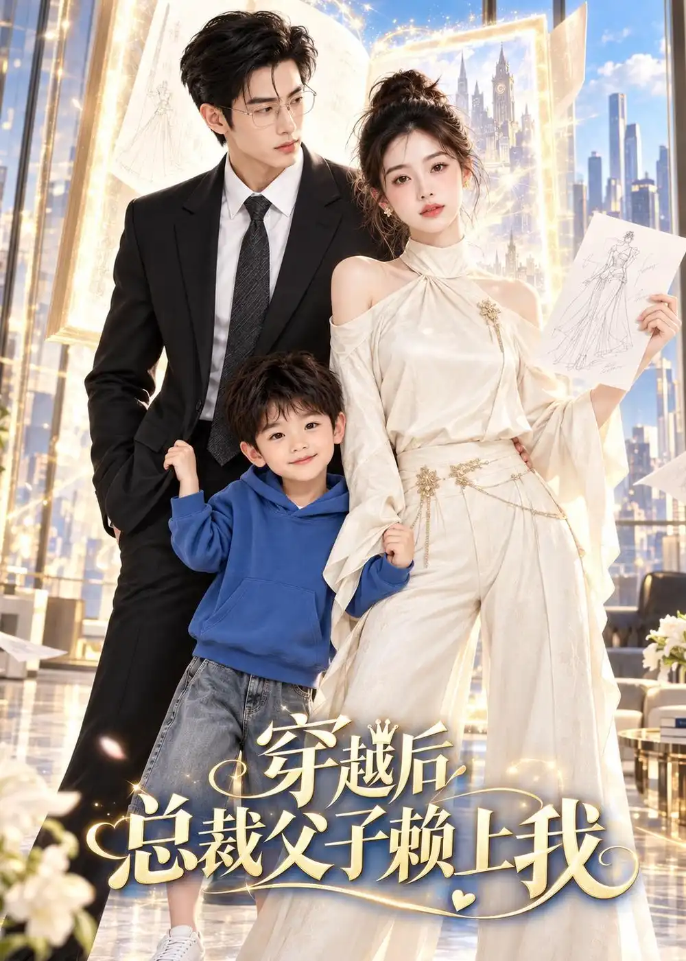 《穿越后总裁父子赖上我（68集）AI短剧》短剧全集免费在线观看