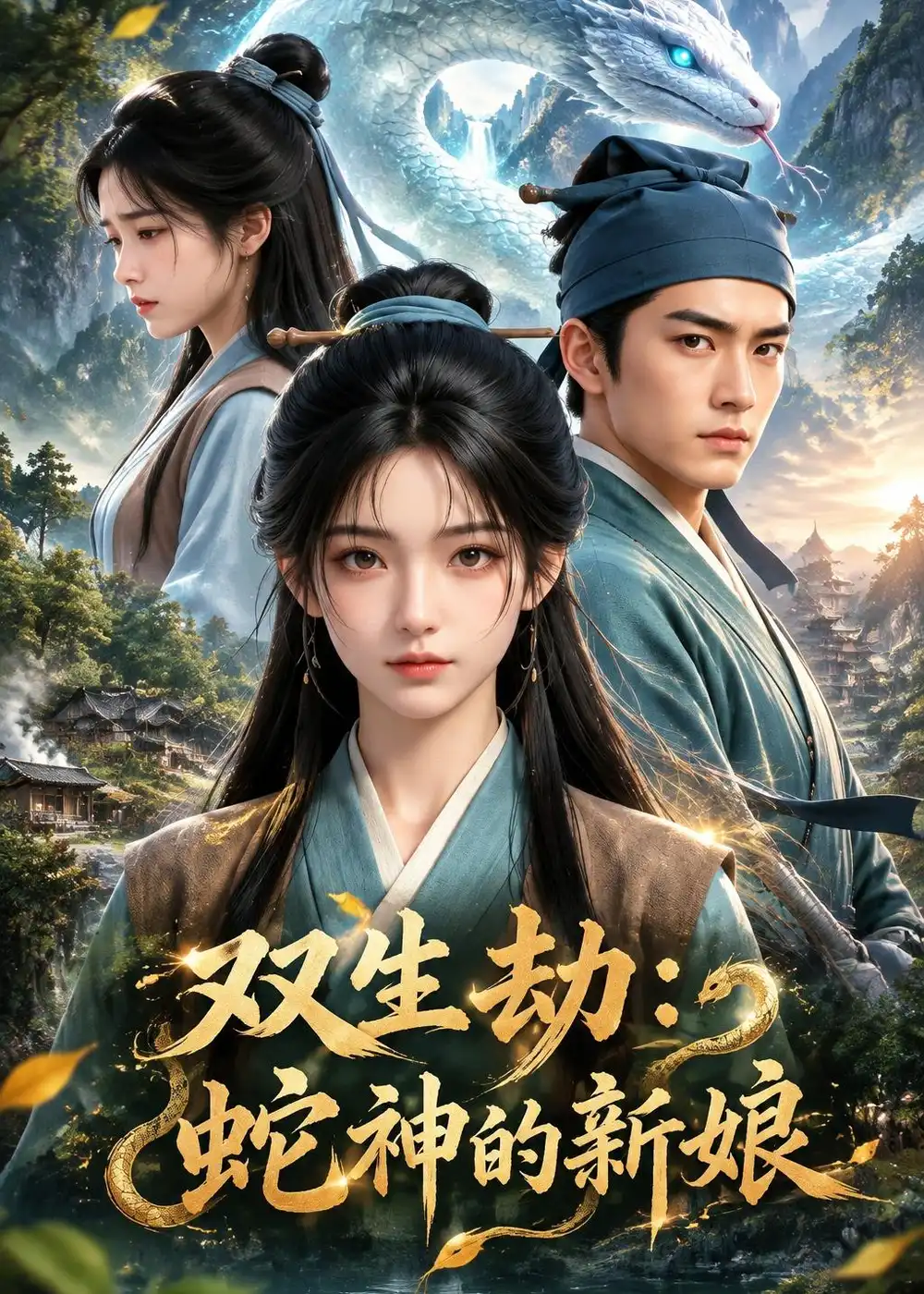 《双生劫：蛇神的新娘&双生劫蛇神的新娘（52集）AI短剧》短剧全集免费在线观看