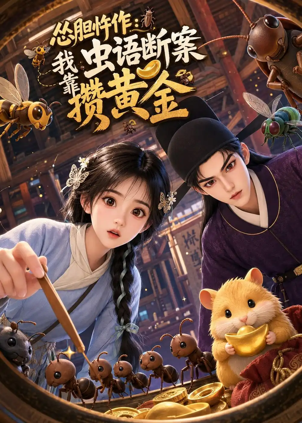 《怂胆忤作：我靠虫语断案攒黄金&怂胆忤作我靠虫语断案攒黄金（89集）AI短剧》短剧全集免费在线观看-CD网盘社