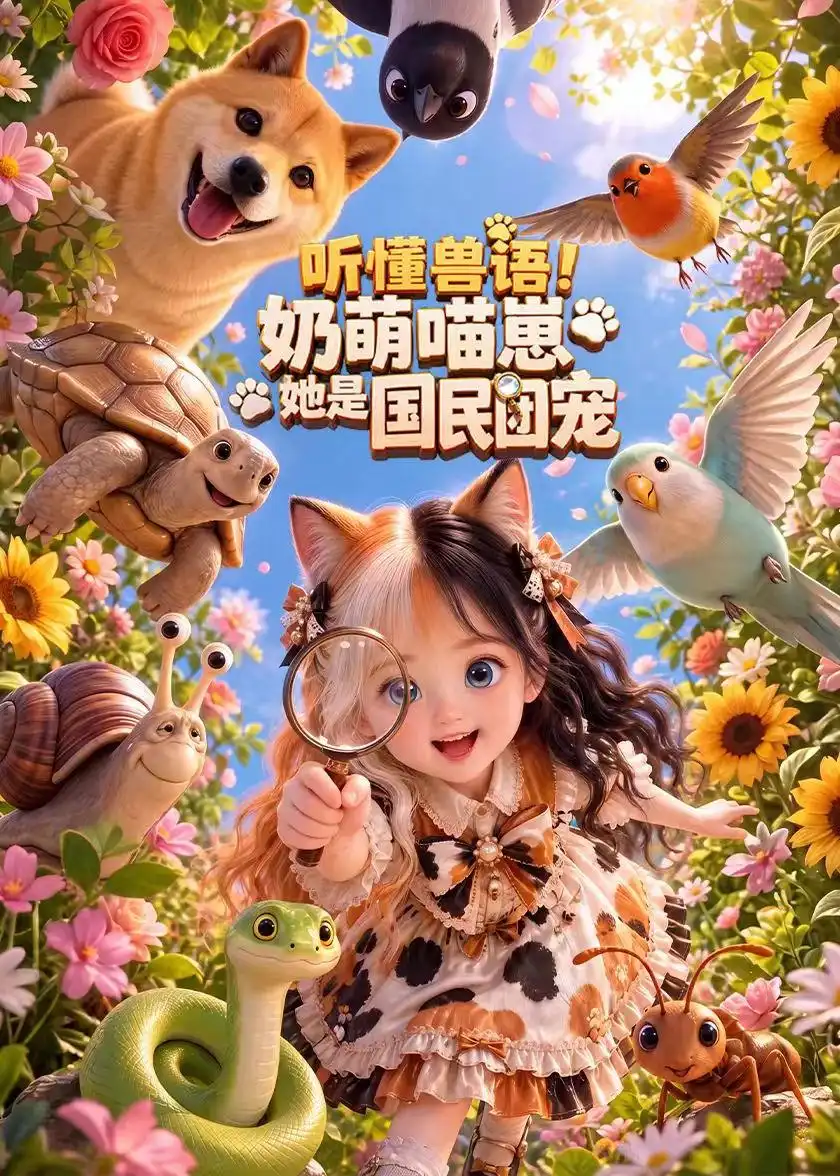 《听懂兽语！奶萌喵崽她是国民团宠&听懂兽语奶萌喵崽她是国民团宠（126集）AI短剧》短剧全集免费在线观看-CD网盘社